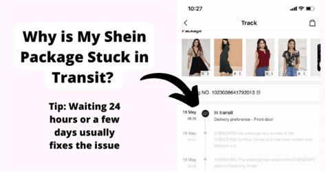 shein order stuck in transit.